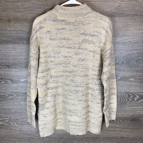 Calvin Klein Marled Stripe Mock Neck Sweater NWT - Picture 10 of 12